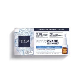 PHYTO CYANE INTENSIVE+  ANTI-PROGRESSIVE HAIR LOSS FOR MEN 12VIALS 