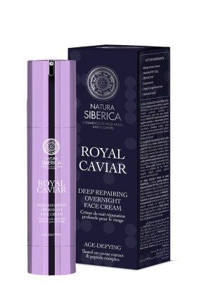 NATURA SIBERICA ROYAL CAVIAR DEEP REPAIRING OVERNIGHT FACE CREAM 50ML