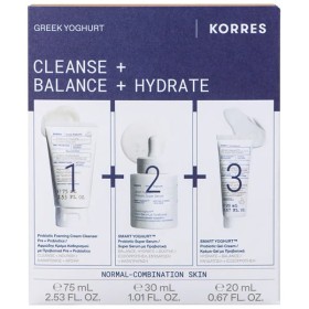 KORRES SET GREEK YOGHURT SERUM 30ML& PROBIOTIC FOAMING CREAM CLEANSER 75ML & PROBIOTIC GEL-CREAM 20M