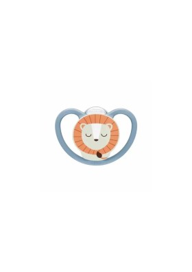 NUK ΠΙΠΙΛΑ ΣΙΛΙΚΟΝΗΣ PERFECT MATCH AIR NIGHT LION ΜΕ ΘΗΚΗ 18-36M