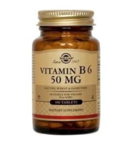 SOLGAR VIT B-6 50MG TABS 100S