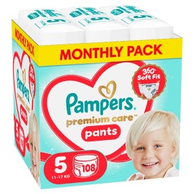 PAMPERS PREMIUM PANTS ΜΕΓΕΘΟΣ 5 (12-17 Kg) MEGA PACK 108 τμχ