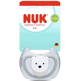 NUK ΠΙΠΙΛΑ ΣΙΛΙΚΟΝΗΣ PERFECT MATCH AIR POLAR BEAR ΜΕ ΘΗΚΗ 18-36Μ