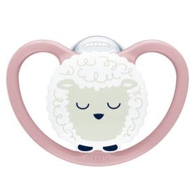 NUK ΠΙΠΙΛΑ ΣΙΛΙΚΟΝΗΣ PERFECT MATCH AIR NIGHT SHEEP ΜΕ ΘΗΚΗ 18-36Μ