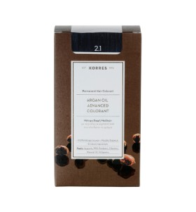 KORRES ΒΑΦΗ ΜΑΛΛΙΩΝ ARGAN OIL ΜΑΥΡΟ ΜΠΛΕ 2,1
