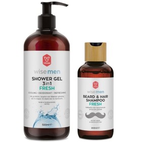 VICAN ΠΑΚΕΤΟ WISE MEN SHΟWER GEL FRESH 500ML & ΔΩΡΟ WISE MEN BEARD & HAIR SHAMPOO FRESH 200ml