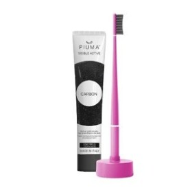PIUMA GIFT SET CARBON WHITENING VERY MAGENTA ΟΔΟΝΤΟΚΡΕΜΑ 75ml & ΟΔΟΝΤΟΒΟΥΡΤΣΑ &ΒΑΣΗ ΟΔΟΝΤΟΒΟΥΡΤΣΑΣ
