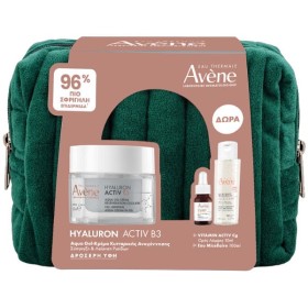 AVENE HYALURON AQUA GEL 50ML & ΔΩΡΟ EAU MICELLAIRE 100ML +VITAMIN ACTIVE CG SERUM 10ML