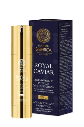 NATURA SIBERICA ROYAL CAVIAR ANTI-WRINKLE PEPTIDE DAY CREAM SPF20 50ML