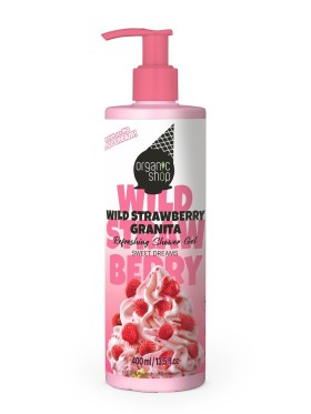 ORGANIC SHOP REFRESHING SHOWER GEL WILD STRAWBERRY GRANITA 400ML