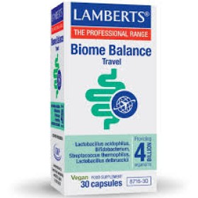 LAMBERTS BIOME BALANCE TRAVEL 4 BILLION 30 CAPSULES VEGAN