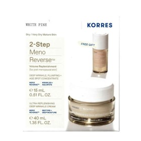 KORRES WHITE PINE 2-STEP MENO REVERSE ULTRA REPLENISHING DEEP WRINKLE CREAM 50ml+VOLUME REPLENISHMEN