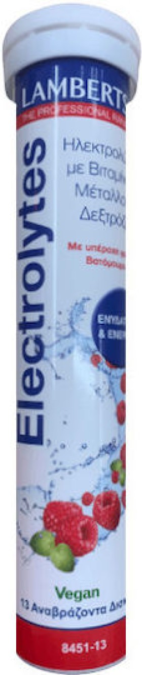 LAMBERTS ELECTROLYTE EFFERVESCENT BERRY VEGAN 13 TABLETS