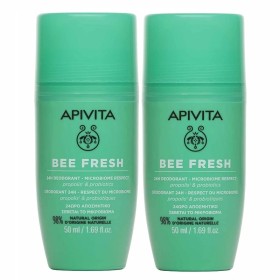 APIVITA BEE FRESH 24H DEODORANT MICROBIOME RESPECT 50mL x2  SPECIAL PRICE 