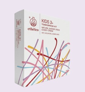 ETHELEO TENDERNESS KIT KIDS 3+ NATURAL SHOWER CREAM & BODY CREAM 