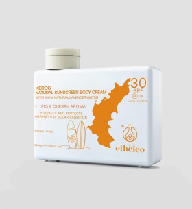 ETHELEO KEROS NATURAL SUNSCREEN BODY CREAM  SPF30 200ML