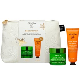 APIVITA PROMO BEE RADIANT LIGHT CREAM 50mL & ΔΩΡΟ FACE MASK ORANGE 50mL 