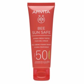 APIVITA ΑΝΤΗΛΙΑΚΟ BEE SUN SAFE HYDRA FRESH ΕΝΥΔΑΤΙΚΗ ΚΡΕΜΑ-GEL ΠΡΟΣΩΠΟΥ ΜΕ ΧΡΩΜΑ SPF50 50ML