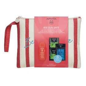 APIVITA PROMO BEE SUN SAFE DRY TOUCH INVISIBLE FACE FLUID 50SPF 50ml+EXPRESS FACE MASK ALOE 2x8ml+EX
