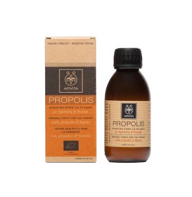 APIVITA PROPOLIS ΒΙΟΛΟΓΙΚΟ ΣΙΡΟΠΙ ΛΑΙΜΟ ΠΡΟΠΟΛΗ & ΘΥΜΑΡΙ 150ML