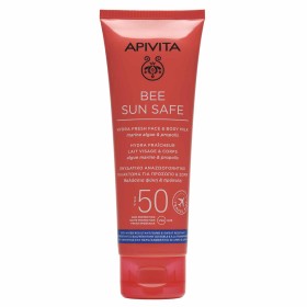 APIVITA ΑΝΤΗΛΙΑΚΟ BEE SUN SAFE TRAVEL SIZE ΕΝΥΔΑΤΙΚΟ ΓΑΛΑΚΤΩΜΑ ΓΙΑ ΠΡΟΣΩΠΟ & ΣΩΜΑ SPF50 100ML