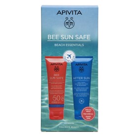 APIVITA PROMO BEE SUN SAFE BEACH ESSENTIALS- TRAVEL SIZE FACE & BODY MILK SPF50 100ML & FACE & BODY 