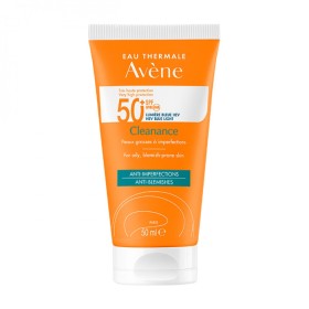AVENE ΑΝΤΗΛΙΑΚΟ ΠΡΟΣΩΠΟΥ CLEANANCE ΛΙΠΑΡΟ ΔΕΡΜΑ ΜΕ ΑΤΕΛΕΙΕΣ SPF 50+ 50ML