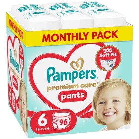 PAMPERS PREMIUM PANTS ΜΕΓΕΘΟΣ 6 (15+Kg ) MEGA PACK 96 τμχ