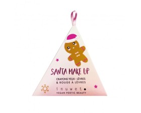 INUWET SANTA MAKE UP CAT LIPSTICK & EYE PENCIL 