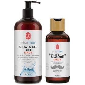 VICAN ΠΑΚΕΤΟ WISE MEN SHΟWER GEL SPICY 500ML & ΔΩΡΟ WISE MEN BEARD & HAIR SHAMPOO SPICY 200ml