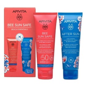 APIVITA ΑΝΤΗΛΙΑΚΟ BEE SUN SAFE BEACH ESSENTIALS ΓΑΛΑΚΤΩΜΑ ΠΡΟΣΩΠΟ & ΣΩΜΑ SPF50 100ml & AFTER SUN 100
