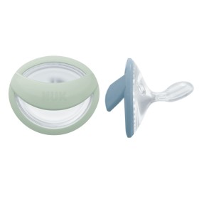 NUK ΨΕΥΔΟ/ΤΡΟ ΣΙΛΙΚ.PERFECT MATCH ΜΕΓ.1 2/ΤΕΜ ΘΗΚΗ GREEN/BL