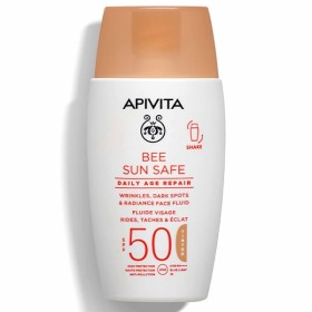 APIVITA ΑΝΤΗΛΙΑΚΟ BEE SUN SAFE ΛΕΠΤOΡΡΕΥΣΤΗ ΚΡΕΜA ΠΡΌΣΩΠΌΥ-DRY TOUCH SPF50 ΜΕ ΧΡΩΜA ΚAΤA ΤΩΝ ΠAΝAΔΩΝ