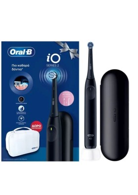 ORAL-B ΗΛΕΚΤΡΙΚΗ ΟΔΟΝΤΟΒΟΥΡΤΣΑ iO2 BLACK + ΝΕΣΕΣΕΡ