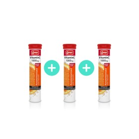 LANES ΠΑΚΕΤΟ Χ3 VIT C 1000MG ORANGE 20EFF