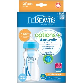 DR. BROWNS ΜΠΙΜΠΕΡΟ ΠΛΑΣT OPTIONS+ (Φ.Λ.) 270ML ΜΠΛΕ (2TEM)