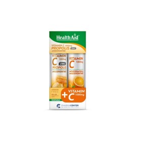 HEALTH AID PROMO VITAMIN C 1000MG+PROPOLIS+ZINC 20TABS & ΔΩΡΟ VIT C 1000MG