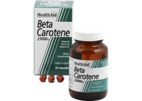 HEALTH AID BETA CAROTENE 15MG 30CAPS