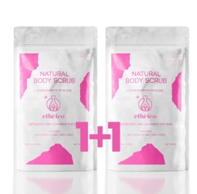 ETHELEO NATURAL BODY SCRUB POMEGRANATE 300mL 1+1
