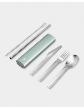 CHILLYS CUTLERY SET LICHEN GREEN