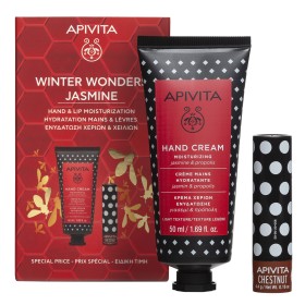 APIVITA PROMO WINTER WONDERS JASMINE  ΚΡΕΜΑ ΧΕΡΙΩΝ ΕΝΥΔΑΤΩΣΗΣ ΜΕ ΓΙΑΣΕΜΙ 50mL & ΠΡΟΠΟΛΗ & LIPCARE ΜΕ