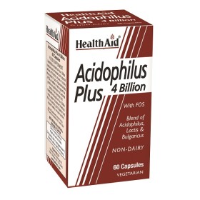 HEALTH AID ACIDOPHILUS PLUS 4 BILLION 60VEG