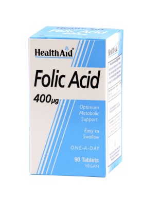 HEALTH AID FOLIC ACID 400μg 90TABS