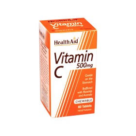 HEALTH AID VIT C 500MG ROSEHIP CHEWABLE 60TABS