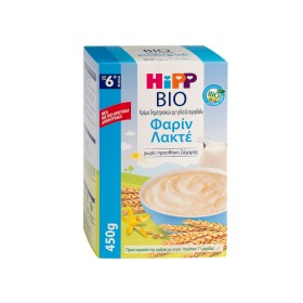 HIPP ΚΡΕΜΑ ΜΕ ΓΑΛΑ ΦΑΡΙΝ ΛΑΚΤΕ 6ο ΜΗΝΑ 450GR   