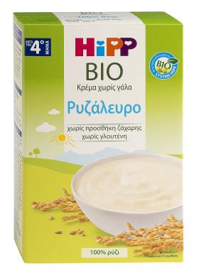 HIPP ΚΡΕΜΑ ΡΥΖΑΛΕΥΡΟ ΧΩΡΙΣ ΓΑΛΑ  4ο ΜΗΝΑ 200gr   