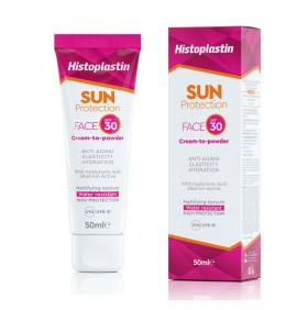 HISTOPLASTIN ΑΝΤΗΛΙΑΚΟ SUN FACE CREAM TO POWDER SPF 30  