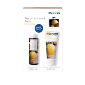 KORRES GIFT SET BASIL LEMON SHOWER GEL 250ml & BODY MILK 200ml
