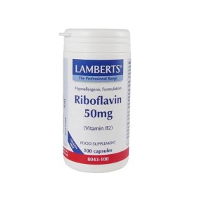 LAMBERTS VIT B-2 RIBOFLAVIN 50MG 100CAPS