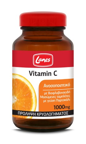 LANES VIT C 1000MG ORANGE 60T RED